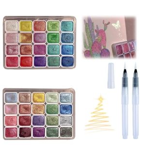 20 Colors Shimmer Watercolor Paints