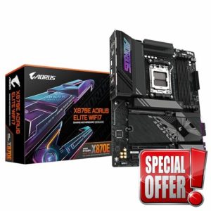 GIGABYTE X870E AORUS ELITE WIFI7 Motherboard - Supports AMD Ryzen 9000 CPUs