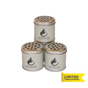 Clothes Moth Deterrent Diffusers Set For Wardrobes - Repels Clothes Moths - Essential Oils - Long Lasting - 4 Tins