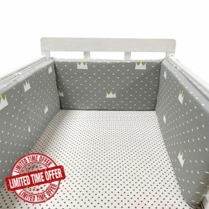 Aocase Cot Bumpers for Cot Bed