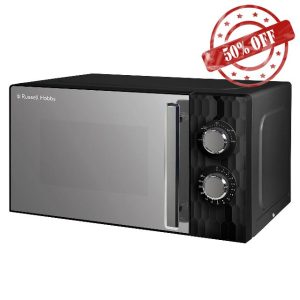 Russell Hobbs Honeycomb RHMM715B 17 Litre 700W Black Solo Manual Microwave with 5 Power Levels