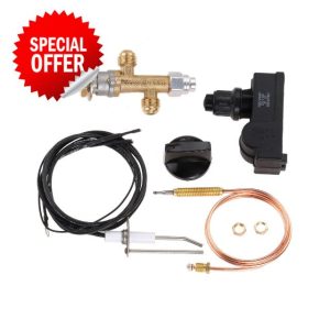 Replacements 7pcs/kit Flame Failure Safety Control Valve fit Low Pressure LPG Propane Gas Fireplace Fire Pit Igniter Assembly Grill Heate
