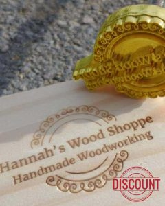 Custom Branding Iron for Wood Burning Stamp Branding Iron for Woodworkers Handcrafted Lovers (2.5inch/6.35cm)