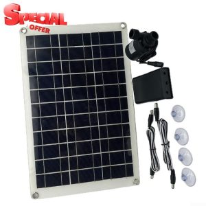 High Efficiency 800Lh DC 12V Solar Water Pump Kit