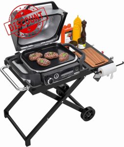 GriHero Folding Grill Stand for Ninja Woodfire Outdoor Grill