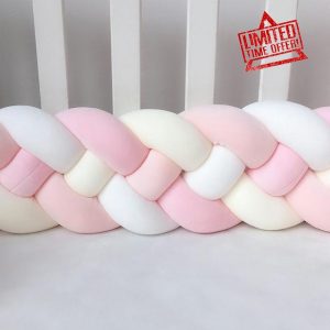 QOPIGFBN Elegant Braided Cot Bumper Set