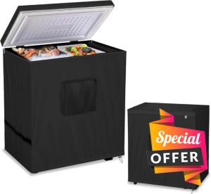 Ataoyus Chest Freezer Cover | Outdoor Freezer Cover Waterproof | Refrigerator Cover | Outdoor or Indoor Fridge Freezer Cover | Freezer Cover Protecto