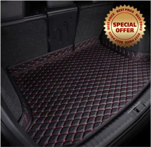 LIMINFACAI Car Leather Boot Mats for FIAT 500/500C/500E/Abarth 500 2007-2020 2021 2022