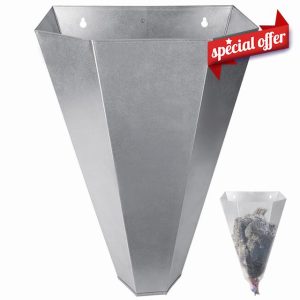 Grtheenumb Chicken Cone Chicken Killing Cone Galvanized Steel Poultry Restraining Cone for Large Layers
