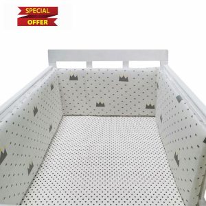Aocase Cot Bumpers for Cot Bed