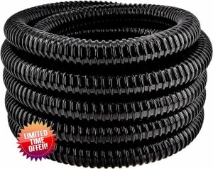 LONGRUNNEW Pond Hose 38mm PVC Spiral Flexible Water Butt Pipe