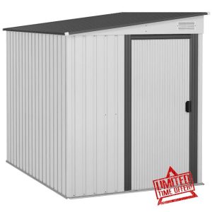 Outsunny 7 x 5FT Garden Shed with Foundation Kit