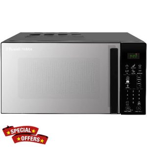 Russell Hobbs RHMT2004B 20 L 800 W Touch Control Digital Solo Microwave in Black with 10 Power Levels