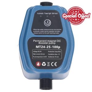 Water Pressure Booster Pump 100W 24V Intelligent Sensing Automatic Low Pressure Start Dry Running