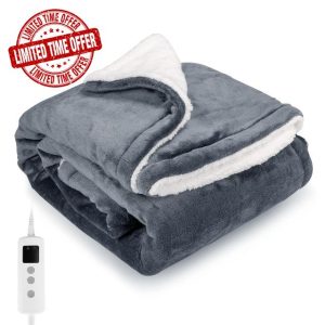PROALLER Heated Blanket Electric Throw 160x130CM