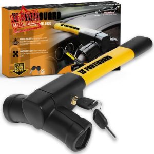 Xtremeauto FORTIGUARD Steering Wheel Lock - Heavy Duty Anti-Theft Car Lock Device
