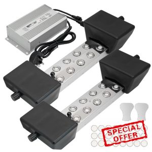 MUYIRTED 10 Heads Mist Maker 7L/ H Ultrasonic Mist Fogger Set Mist 720W Power Supply And Buoy