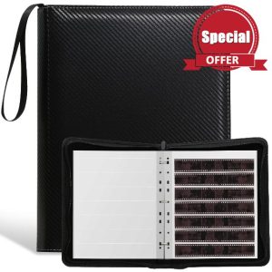 35mm Film Negative Storage Kit Contains 50 Pcs Film Negative Sleeves Page with 135 Film Storage Binder Box for 35mm Film Storage Pages Acid Free Film Protector Storage