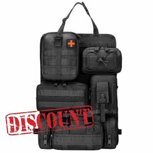 Refein Tactical Car Seat Back Organizer with 5 Detachable Storage Pouch