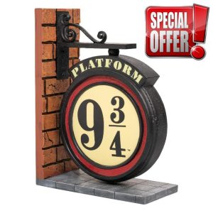 Grupo Erik Bookends - Harry Potter Platform 9 3/4 Sign Book Ends | Harry Potter Gifts
