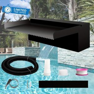 Weejian Pool Fountain Stainless Steel Pond Waterfall Spillway Kits for Indoor/Outdoor Decorative