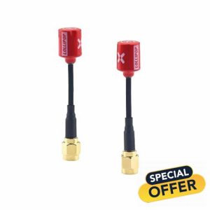 FOXEER FPV Antenna Lollipop V4 Super Mini RHCP Antenna 5.8G 2.5dBi SMA Male and Female RP-SMA Male for RC Drone FPV Racing Quadcopeter Multicopter TX/RX (2pcs