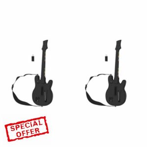 LYEAA Wireless Guitar Controller with Strap for PS3/4 PC Guitar Hero Rock Band Game Console Guitar Controlle