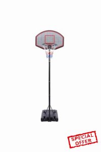 Qivange Basketball Hoop Height Adjustable Basketball Hoop Outdoor Portable Kids Basketball Hoop and Stand with Basketball Net