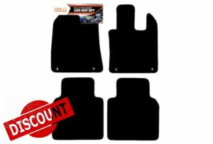 Fully Tailored Deluxe Car Mats to fit MG HS Manual Models 2024-onwards - 4 Piece - Black Carpet - Black Trim - Heavy Duty Heel Pad - 20-6636