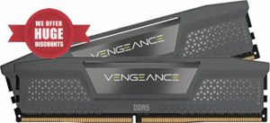 CORSAIR VENGEANCE DDR5 RAM 32GB (2x16GB) 6000MHz CL28 AMD EXPO Intel XMP iCUE Compatible Computer Memory – Grey (CMK32GX5M2B6000Z28)