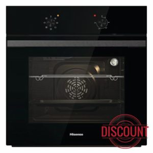Hisense BI62020ABGUK - Built-in 60L Electric Single Oven - Black - 530x595x595 mm (DxWxH) - A Rated