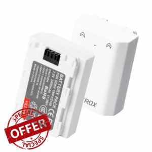 VILTROX 2 Pack NP-FZ100 Replacement Battery 2400mAh USB-C 2.5Hrs Fast Charging Rechargeable Camera Battery Compatible with Sony A7R IV