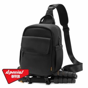 Cwatcun Small Camera Bag Shoulder Camera Bag for Photographer Water Resistant DSLR Sling Camera Bag Compatible with Nikon Sony (Black)