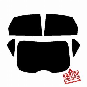Window-Tint.co.uk Pre Cut Window Tint for Ford Focus 5-door Hatchback - 2005 to 2010 - Rear Windows 5% Limo