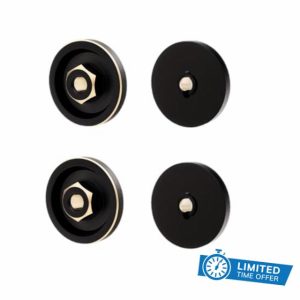 NMNRC Counterweight Brass FCX24M Wheel Hex Hub for FMS 1/24 FCX24M RC Crawler Series Upgrades Pa