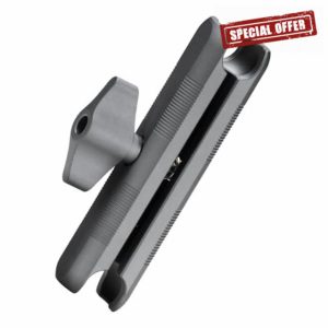 FANAUE Aluminum 17mm Ball Head Double Socket Arm Only Supports Connects of 17mm Ball Head Adapter Compatible with RAM Mount 17mm Ball and Bike Motorcycle Phone Holder