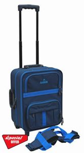 Acclaim Redcar Professional Bowlers Bowls Level Green Lawn Flat Short Mat Indoor & Outdoor Trolley Bowling Bag and Four Bowls Carrie