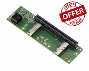 KALEA-INFORMATIQUE 2 Port MCIO 8i Card to PCIe Gen 5.0 x8 or x16 to relocate a PCI Express Po