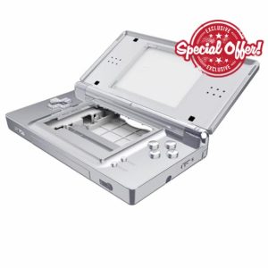 eXtremeRate Chrome Silver Replacement Full Housing Shell for Nintendo DS Lite