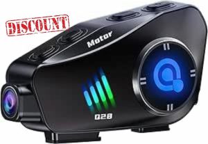 OBEST Motorcycle Helmet Headset with Camera 1080P