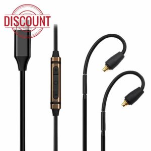 Earmax USB Type C to IE 900 High Purity 6N OCC Replacement Cable 4ft Compatible with Sennheiser IE 900 IE 600 IE 200 IE 300 Earphones