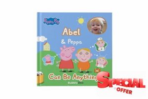 Personalised Story Book for Children by BubblyDoo - Peppa Pig Can Be Anything - for Kids Aged 1 to 6 Years Old - Personalized Book with Name and Photo - Peppa Pig Story Book for Childre
