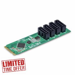 StarTech.com 4-Port M.2 to SATA Adapter Card