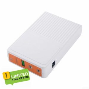 Zilimontt 8000MAh for POE 48V 5V/9V/12V UPS Power Supply Unit For WiFi Router Camera Laptop Uninterruptible Power Supply Output For Wireless Router