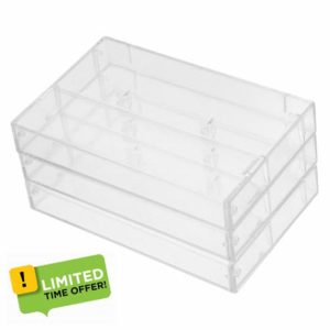 Angoily 5sets Tape Cassette Tape Magnetic Tape Cassette Storage Case Cassette Holder Recording Cassette Case Empty Cassette Case Recording Cassette Organizer Transparent Abs 3pcs*5