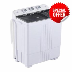 TUKAILAi Washing Machine 6KG Total Capacity Twin Tub Washing Machines 4.5KG Washer 1.5KG Drying