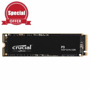 Crucial P3 1TB M.2 PCIe Gen3 NVMe Internal SSD - Up to 3500MB/s - CT1000P3SSD801 (Acronis Edition)