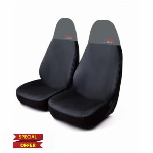 2 x Universal Car Seat Cover | Car Seat Protector | Car Seat Covers | Van Seat Covers | Front Pair | Waterproof Car Seat Cover | Car Seat Covers Front | Action Sport | Grey