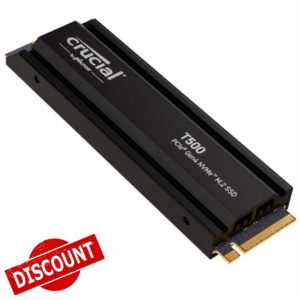 Crucial T500 4TB SSD PCIe Gen4 NVMe M.2 Internal Gaming PS5 SSD with Heatsink