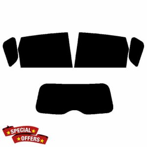 Window-Tint.co.uk Pre Cut Window Tint for Ford Fiesta 5-door - 2002 to 2008 (MK6) - Rear Windows 5% Limo